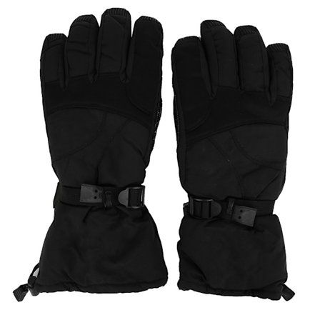 Unisex Sorte Vandtætte Vindtætte Tykke Varme Skihandsker til Vinter Udendørs Sport