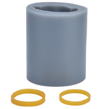 Silikone 3D Kranie Lysform med Gummiringe til Hjemme Kagedekoration