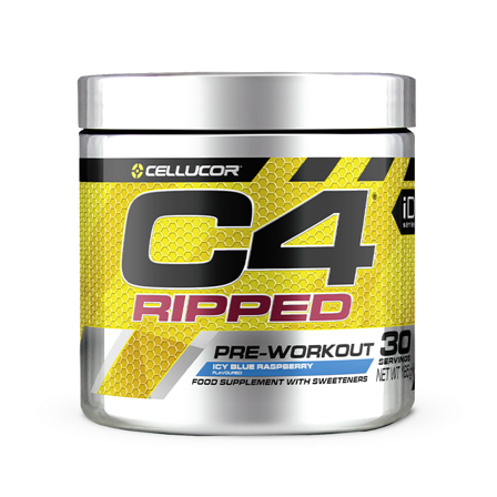 CELLUCOR C4 Ripped PWO Icy Blue Raspberry 30 porsjoner