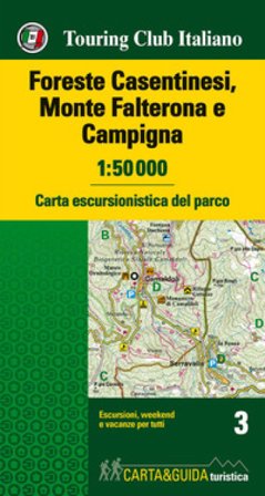 Foreste Casentinesi, Monte Falterone e Campigna 1:50.000. Carta escursionistica del parco. Con Libro: Foreste Casentinesi, Monte Falterone e Campigna.