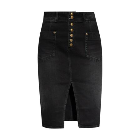 Versace Jeans Couture, Denim skirt Czarny, Kobieta, Rozmiar: 2XS