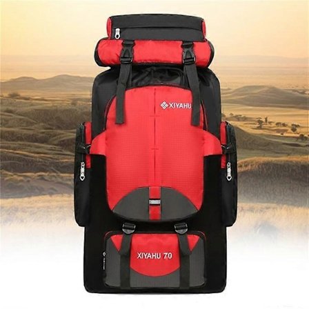 70L Stor Sportsryggsekk Vanntett Bag Ryggsekk for Utendørs Klatring Fotturer-WELLNGS