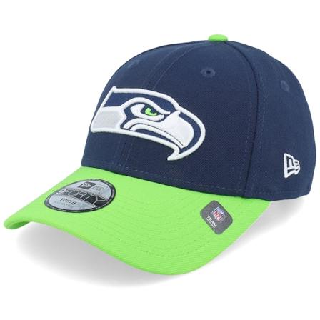 New Era - NFL Blauw adjustable Cap - Kids Seattle Seahawks The League 9FORTY Navy Adjustable @ Hatstore