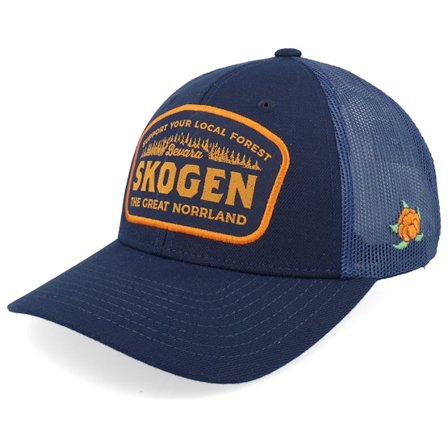 SQRTN - Azul trucker Boné - Bevara Cap Navy Trucker @ Hatstore