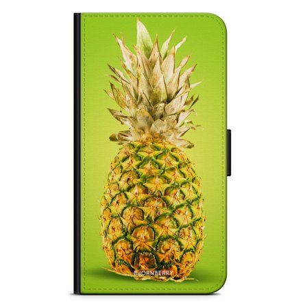 Bjornberry Plånboksfodral Moto G5 Plus - Grön Ananas