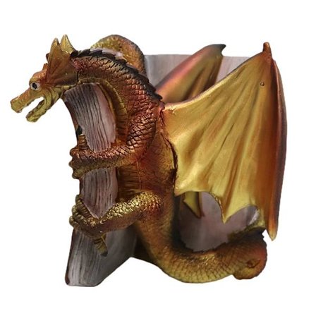 Sjove drage bogstøtter harpiks drage statue skrivebord bogstøtte til hjemmekontor bogreol dekoration