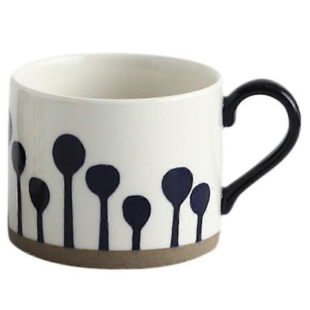 1 stk 450 ml håndmalt keramisk krus praktisk vannkopp melkekopp juice kaffekopp PFI