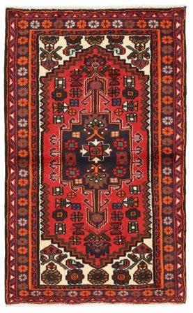 Hamadan Rug Oriental Dark Red/Black (Wool, Persia)