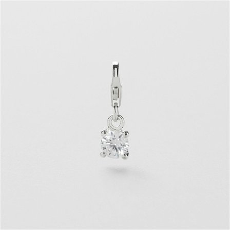 Bling Charm - Sterling Silver - Safira
