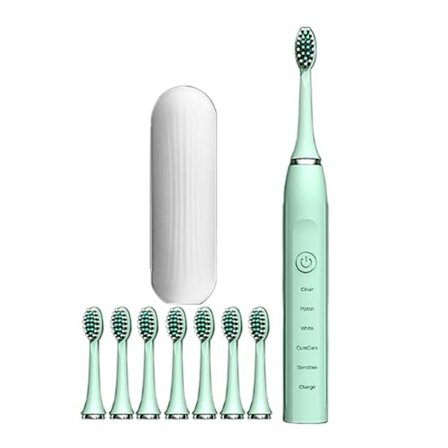 Smart Elektrisk Tandbørste Genopladelig Elektrisk Tandbørste GRØN