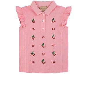 Kids - Gucci Pink Cherries Polo Shirt 24 Months - Tops - 24 months - Pink