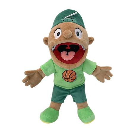 Jeffy blød plys hånddukke dukke Jeffy fingerdukke legetøj til dukketeater spil undervisning børn småbørn børn [DB] E 40cm