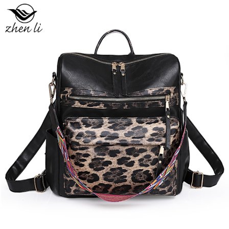 Retro Ryggsäck för Kvinnor med Stor Kapacitet