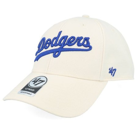 47 Brand - MLB Svart adjustable Keps - Los Angeles Dodgers Script Mvp Natural/Royal Adjustable @ Hatstore