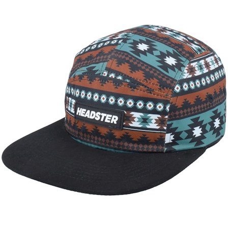 Headster - Multi 5panel Casquette - Kids South West Pattern/Black 5-Panel @ Hatstore