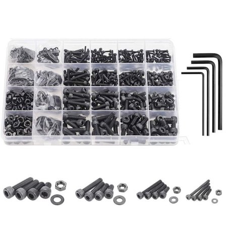 1220 STK metriske skruer Sortimentsett Sekskantskruer