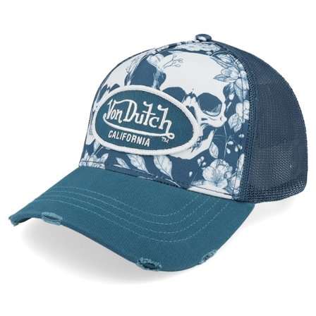 Von Dutch - Multi trucker Gorra - Oval Patch Blue/Multicolor A-Frame Trucker @ Hatstore