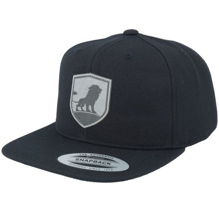 Kiddo Cap - Svart snapback Keps - Kids King On The Hill Lion Black Snapback @ Hatstore