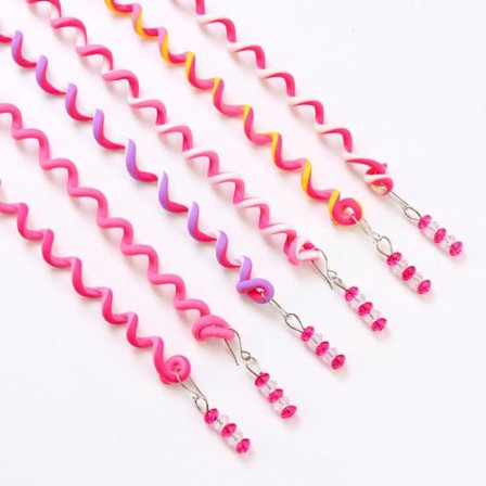 12-pakning elastiske fletter, flettede hårtilbehør, søte