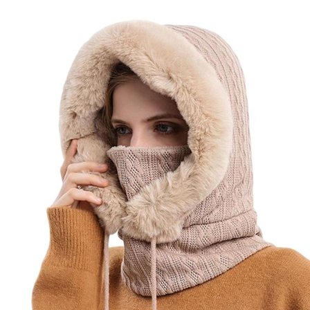 Vinter Outdoor Riding Hodeplagg Kaldtikker Ski Cap Varm Skjerf Mask Helt stykke