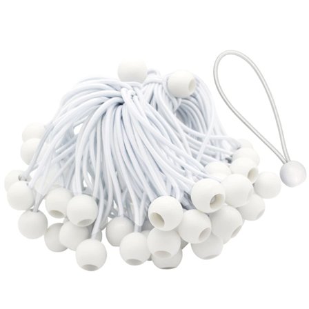 50 stk. lange spændespænder med elastik til telte, presenninger og pavilloner