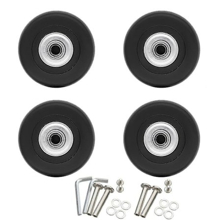 4 kpl Matka Asennustyökalulla Pyörät Vara Matkalaukun Pyörän Vaihto-osat