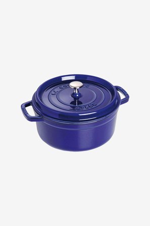 Staub - Gryta La Cocotte rund 24 cm, 3,8 l - Blå - Grytor & kastruller - Från Homeroom