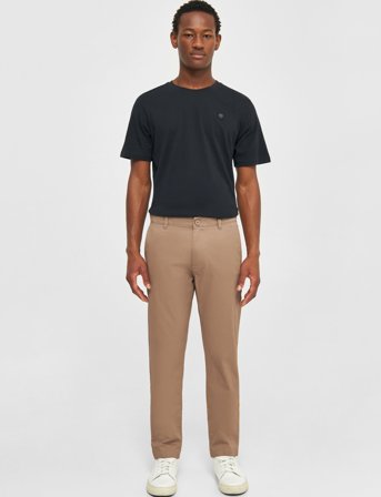 Knowledge Cotton Apparel Luca Slim Twill Chino Pants - Gots/ - Brown - 31 x 34