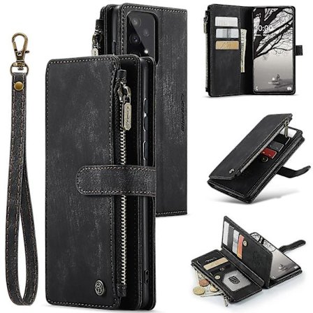Til Samsung Galaxy A53 5G CaseMe C30 Multifunktionelt Telefon Læder Etui med Holder & Kort Slot & Wallet [DB]