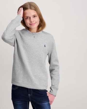 Polo Ralph Lauren Fleece Sweatshirt Grå Genser Jente - Kids Brand Store