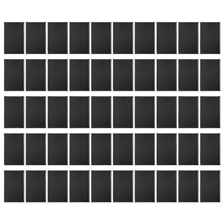 B5 26 Frostade Genomskinliga Vattentäta PP-Sidbindningsomslag för Rapporter Presentationer 50st Svart