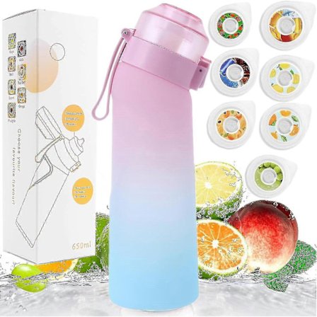 Air Bottle, 2024 Parannettu Vesipullo 7 Makuvaihtoehdolla, Air Bottle Aloituspakkaus, Sokerittomat Juomapullot, BPA-vapaa Maustamiseen, 0 Kaloria (