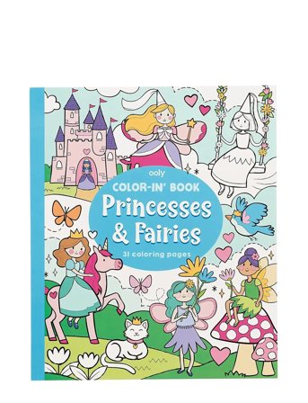 Ooly Colouring Book - Princess And Fairies - Multi/patterned - ONE SIZE