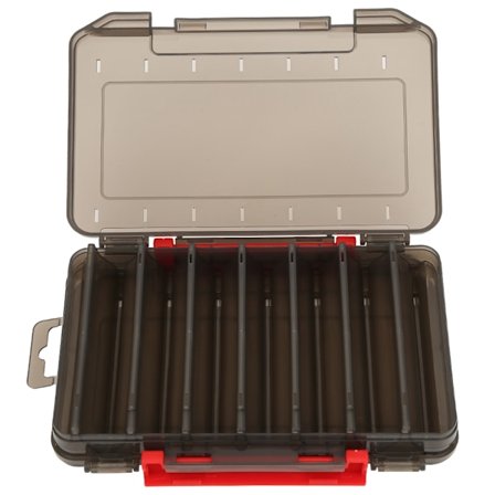 Dobbeltsidet fiskeæske til opbevaring af agn og tilbehør