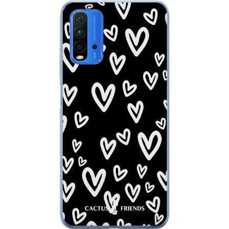 Yhteensopiva Puhelinkuori Xiaomi Xiaomi Redmi 9T Cactus and Friends - Handdrawn Love Chaos