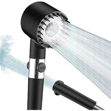 Filtrert dusjhode med håndholdt høytrykksregndusjhode med massasje DFR