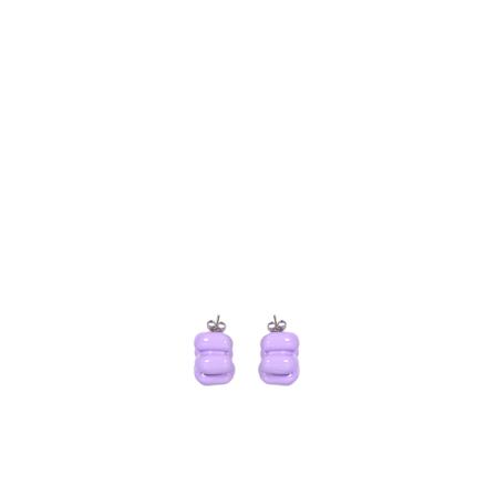 Sunnei Puffy earrings with a purple finish from Sunnei. Ideal for making the look exclusive Lilla, Dame Øreringe, Størrelse: ONE Size