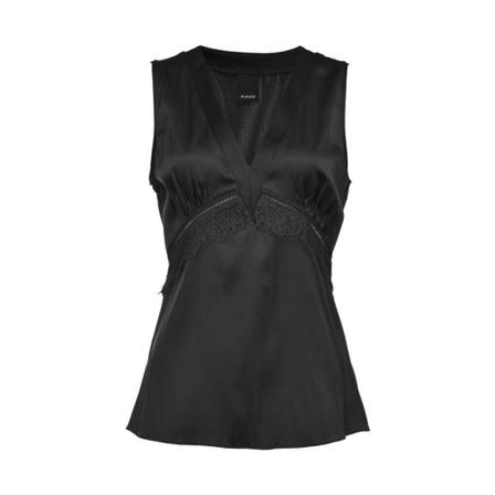 Pinko, Top Czarny, Kobieta, Rozmiar: M