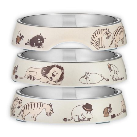 Mummi Pets Matskål Katt Beige_Ø15,5