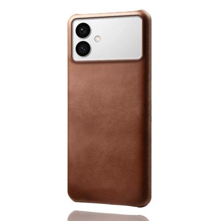 Mobilskal till Samsung Galaxy S26 Edge PU Läder Hård PC Skydd - Brun