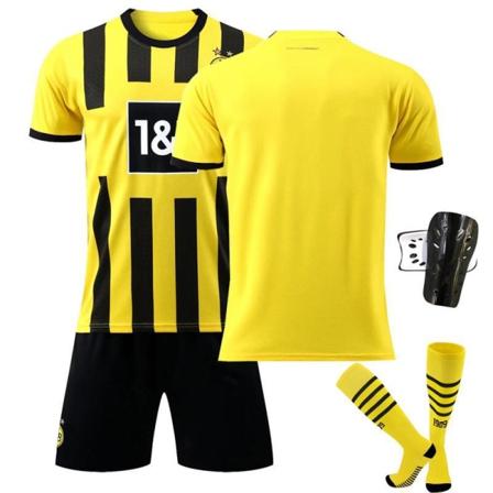 22-23 Dortmund koti jalkapallopaita nro 9 Haaland 11 Reus 22 Bellingham paita setti sukat No Size Socks + Gear #22