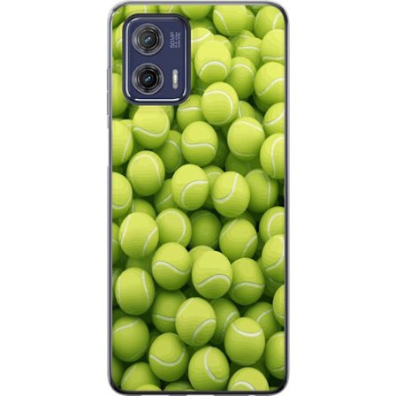 Kompatibel Mobilcover til Motorola Motorola Moto G73 Mønster af grønne tennisbolde i høj detalje, sporty motiv med gentagende tekstur og stærke fa