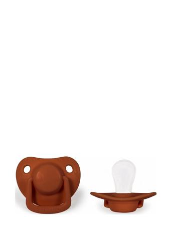 2-Pack Pacifiers - Rust 0-6 Months Baby & Maternity Pacifiers & Accessories Pacifiers Rød Filibabba