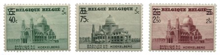 Belgien 1938 - OBP 481-83 - Ubrugt