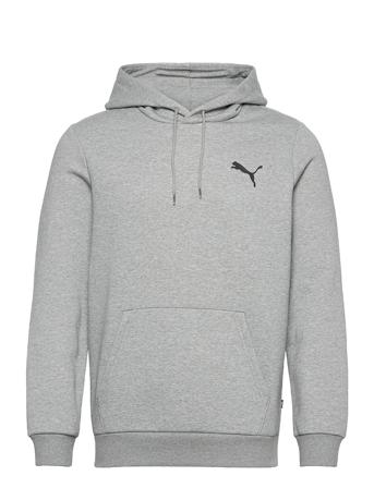 Ess Small Logo Hoodie Fl Huppari Harmaa PUMA