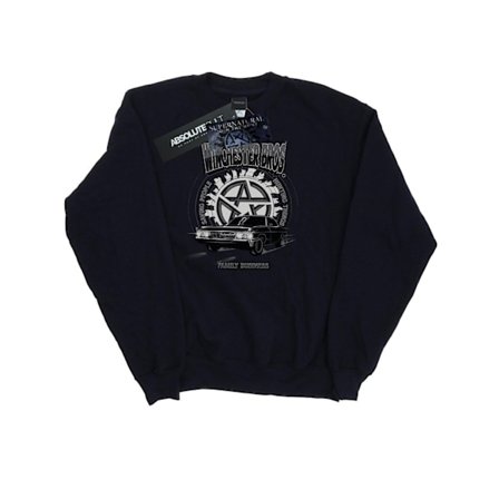 Supernatural Dam/Damer Winchester Bros Sweatshirt L Svart