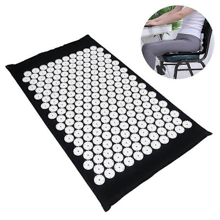 Massage matta|Akupunktur Massagekudde - Svart