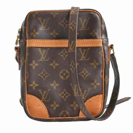 Louis Vuitton Vintage, Pre-owned Canvas louis-vuitton-bags Bruin, Dames, Maat:ONE Size,grain leather