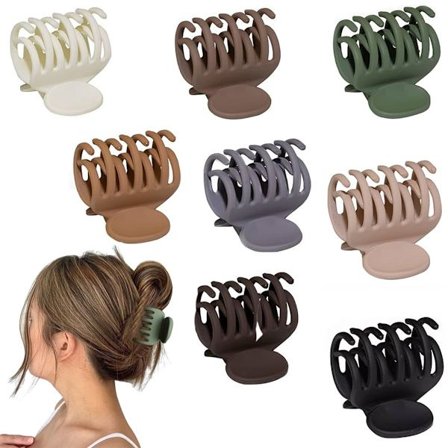 8 kpl hiusklipsejä - Naisten hiuspinnejä - 4 väriä - Set G