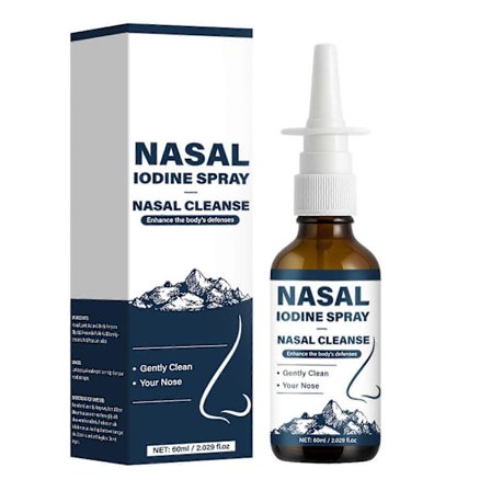 Naturlig mineral nässpray, näsrengöringsspray för rengöring och uppfräschning av näsgångarna